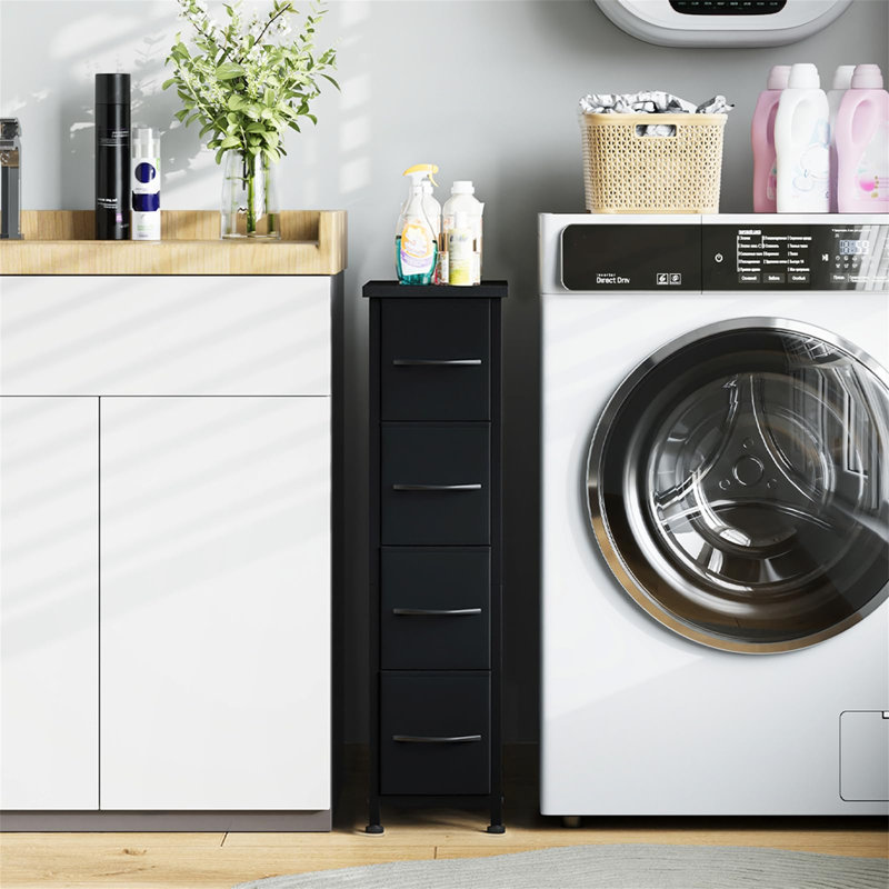 28cm W 4 - Drawer Chest of Drawers, Black