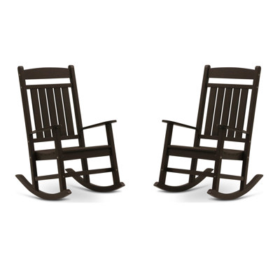 Chaise berçante d'extérieur en plastique Catelyn