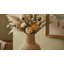 Vase en raphia contemporain tissé à la main pour la décoration intérieure - vase de table moderne avec texture pour comptoir de cuisine - brun clair et brun-132994523