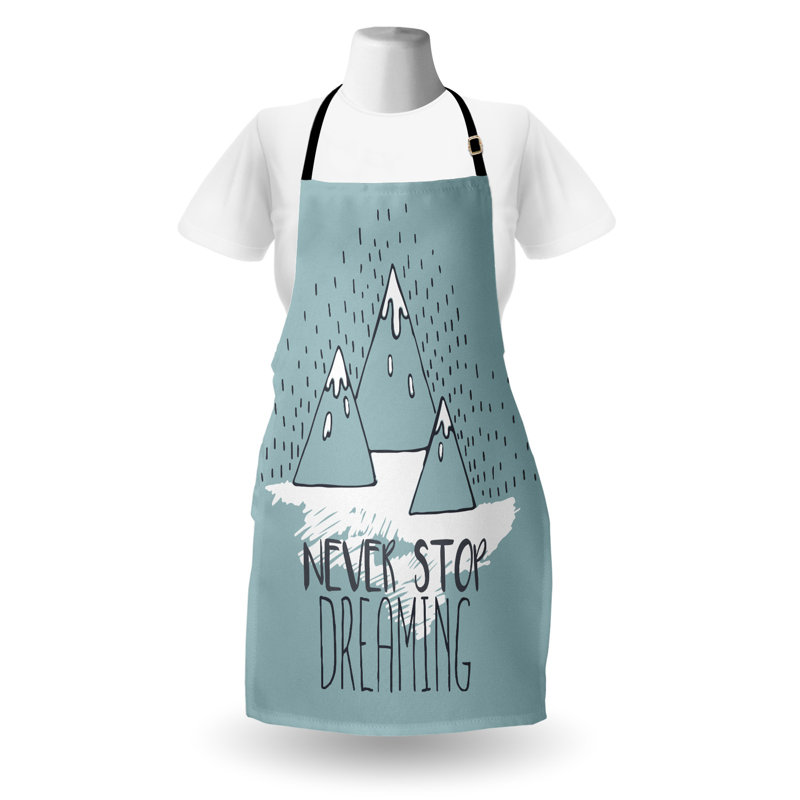 No Pattern Bib Apron