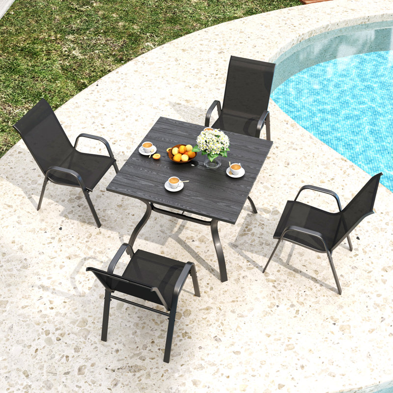 Ensemble de 4 chaises d'extérieur