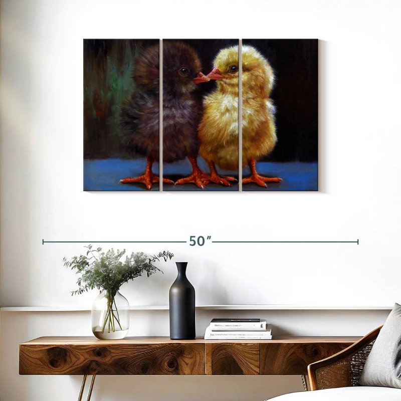 Brampt The Kiss Chicks, 24" H x 38" W