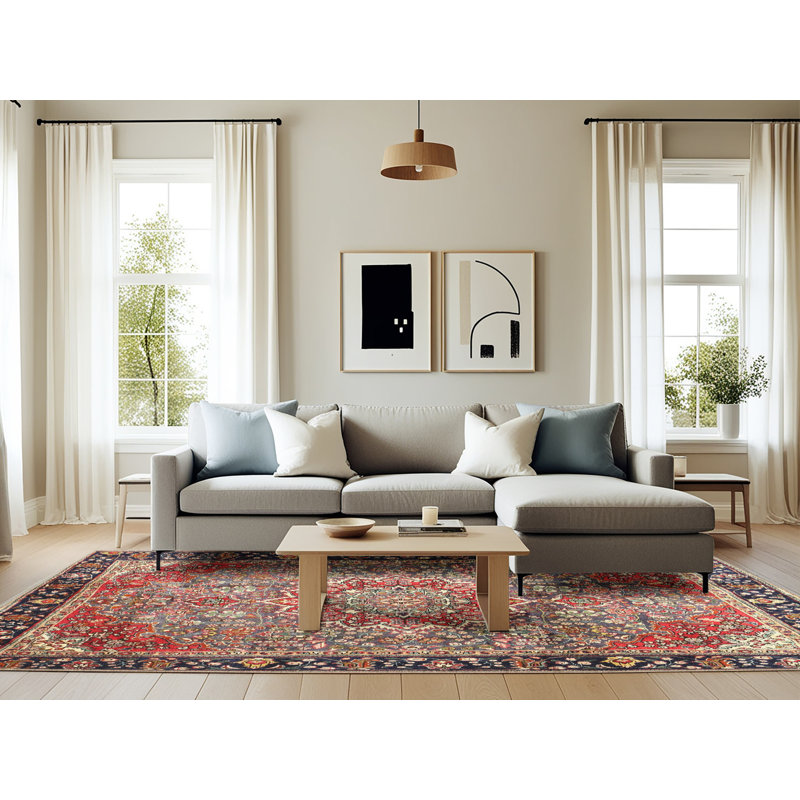Oriental Indoor Rug, Rectangle 6' x 9'