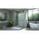 DreamLine Linea 34 in. W x 72 in. H Frameless Shower Screen with Towel Bar