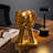 Elegant Gold Decorative Object, 7.1 x 11.8 x 3.5 Inches | 100% Polyester, Stylish Home Accent | Perfect for Living Room, Bedroom, or Office Decor, Adds a Touch of Luxury to Any Space-1759296861
