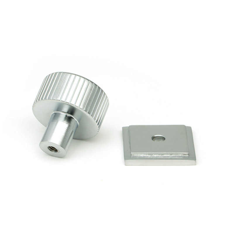 30mm Square Knob, Satin Chrome