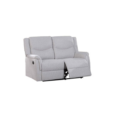Modern Style Recliner Loveseat 1Pc Burlap Upholstered Plush Armrest And Headrest Sincere Bone Finish Primary Living Room Furniture
