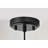 100-watt 1-light Matte Black Modern Nordic Style Pendant Light With Natural Brown Origami Paper Shade