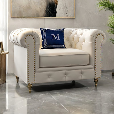American-style light luxury straight-row sofa