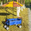 Chariot de plage pliant Wagon Garden (bleu)