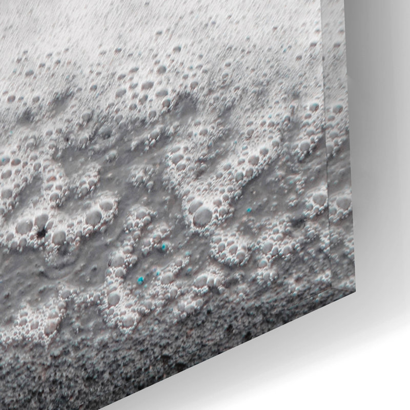 Art mural en verre Highland Dunes «Black Sand No. 1» par Tamar Zinna, H 12 po x l 16 po x P 0,13 po