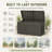 Outdoor 134 Gal  Large Deck Box with Lock-109750534