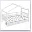 Lit de maison en bois avec deux tiroirs, toit en ciel fantaisiste pour enfants, fabrication en bois de pin robuste et rangement spacieux-129431818