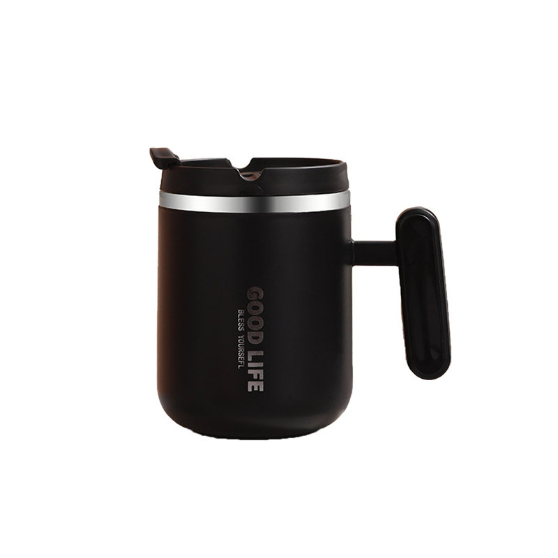 Tasse en acier inoxydable 304 à double couche isolée 304, Noir, noir, noir, noir
