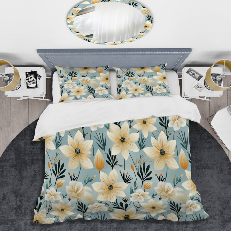 Ensemble de housse de couette Ivory Coastal Harmony, Housse de couette pour très grand lit et 2 très
