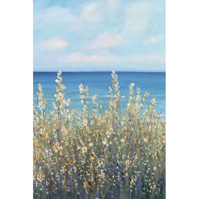Flowers At The Coast I by Timothy O' Toole - Painting, 30cm H x 20cm W, Paper Print