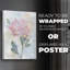Pivoine vitrail - impression sur toile seulement - non encadrée