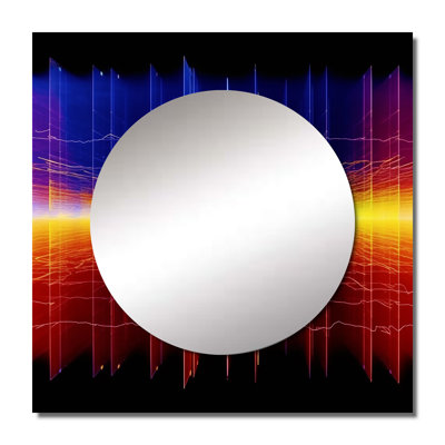 Britteney - Abstract Shapes Square Mirror For Wall Art Decor
