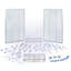 Ensemble en plastique de 22 po H 22 po x l 27 po avec 46 crochets inclus