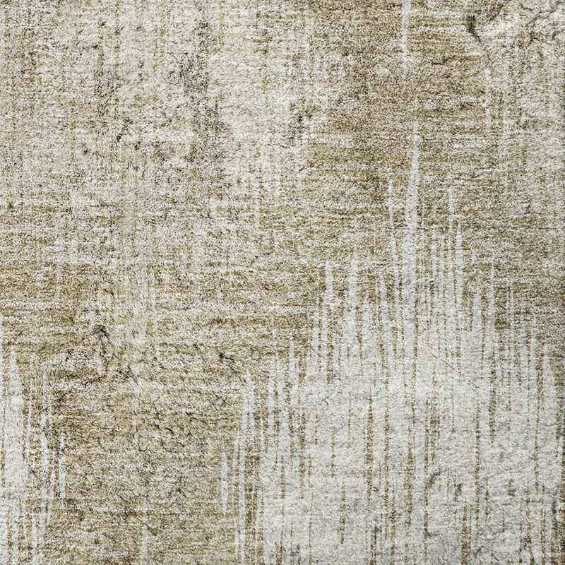 Tapis Ikat ADS849 de qualité supérieure lavable à la machine, Taupe, 8 pi x 10 pi