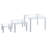 Azar Displays Square Acrylic Riser Display Set of 3