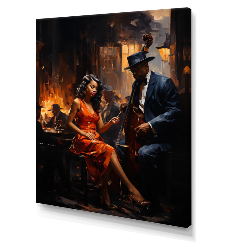 Berlinde Music In Harlems II sur impression sur toile, H 32 po x l 16 po x P 1 po, Toile tendue