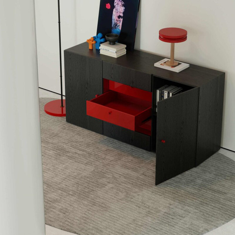 Buffet simple et moderne de style italien, H 33,4 po x l 47,2 po x P 15,7 po