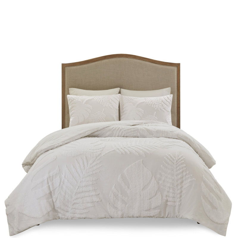 Housse de couette en coton chenille 3 pièces pour très grand lit / très grand lit
