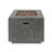 33" Outdoor Iron Square Propane Fire Pit, Tank Inside-50,000 BTU-1054595595