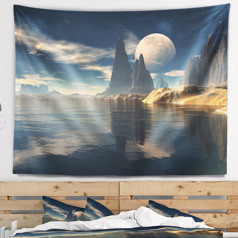 Photographie antara alien planet tapisserie, H 78 po x l 92 po