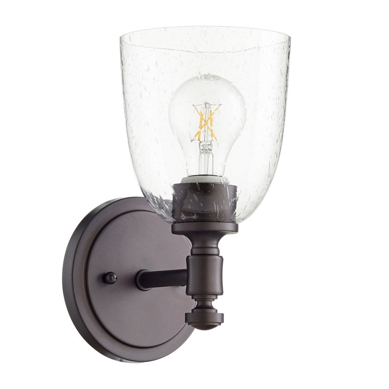 Cruz Steel Armed Sconce, Oiled Bronze