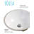Safavieh Nerida 16.92'' White Ceramic Circular Bathroom Sink with Overflow