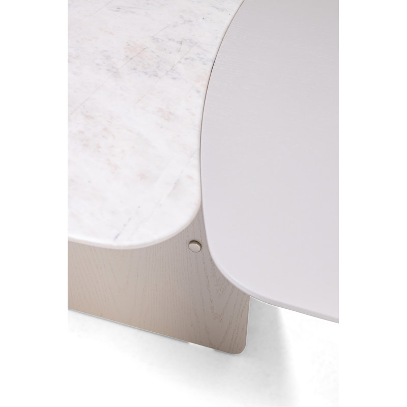 Livorno 102.5" Rectangular Dining Table with real Marble