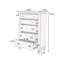 Mobilier de chambre à coucher 1 pièce