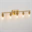 Luminaire pour meuble-lavabo de salle de bain 5 lumières en or brossé Luxury