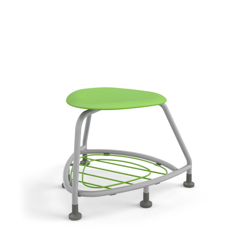 Chaise 360, support à livres, glissières, Pomme verte