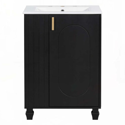 Meuble-lavabo 24 po avec lavabo en céramique