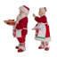 Figurines de Noël Kurt Adler Fabriche, M. et Mme Noël avec des desserts, 10,5 po (ensemble de 2)