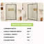48 po X P 71 po Porte de douche à cadre pivotant H au fini noir mat-120047416