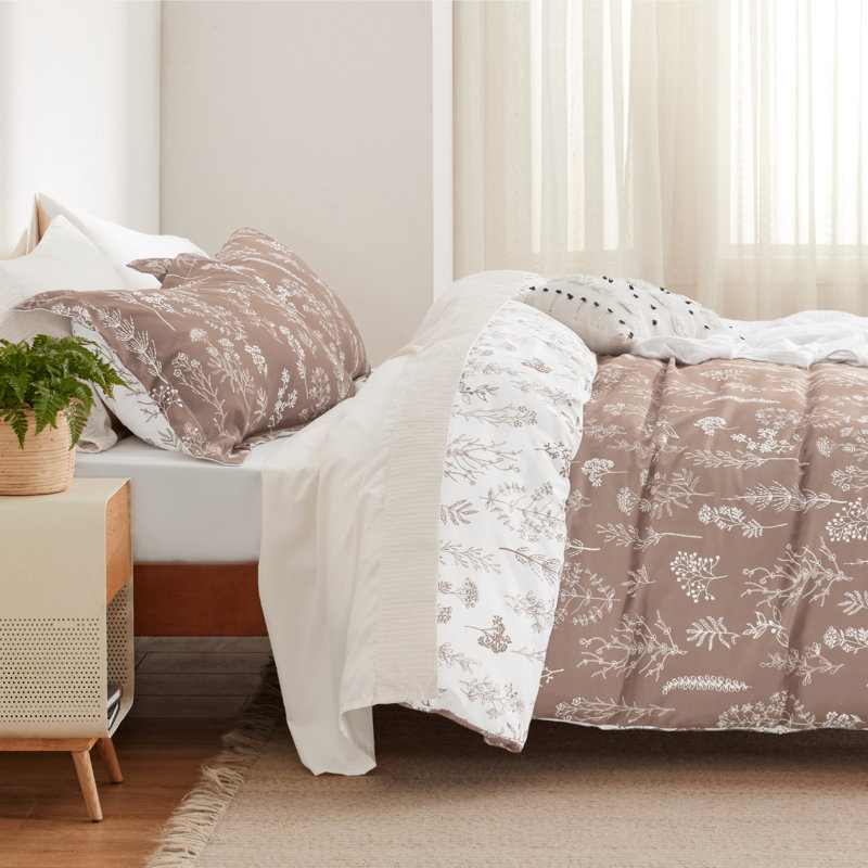 Bedsure Duvet Cover Queen Size - Reversible Duvet Cover Set with Zipper Closure, 3 Pieces Floral Patterned Bedding Set