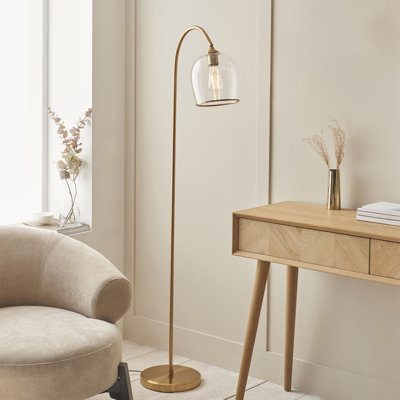 152cm Brushed Arched Floor Lamp