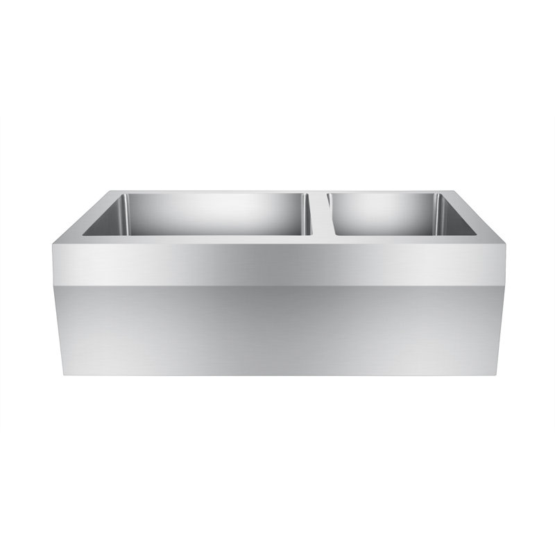 Corazon 33'' L Double Bowl Stainless Steel Kitchen Sink