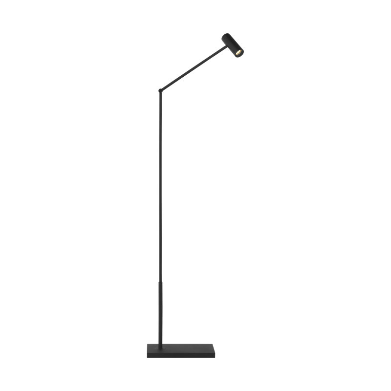 Sean Lavin Ponte 1-Light Small Floor Lamp in Nightshade Black with Nightshade Black shade, Nightshade Black