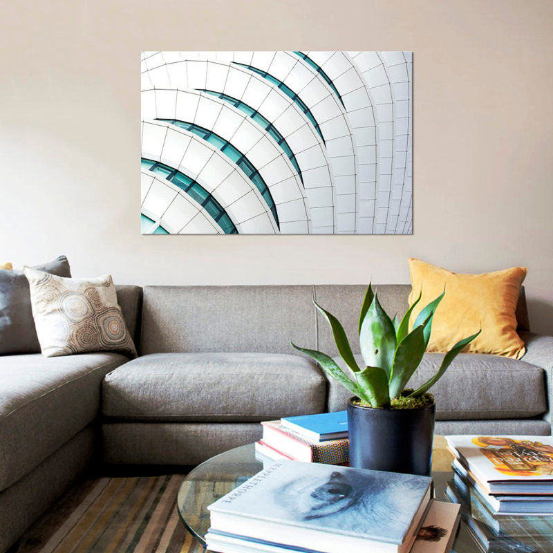 « ondulations up », impression sur toile, H 26 po x l 40 po x P 1,5 po, Toile tendue, Pas de tapis