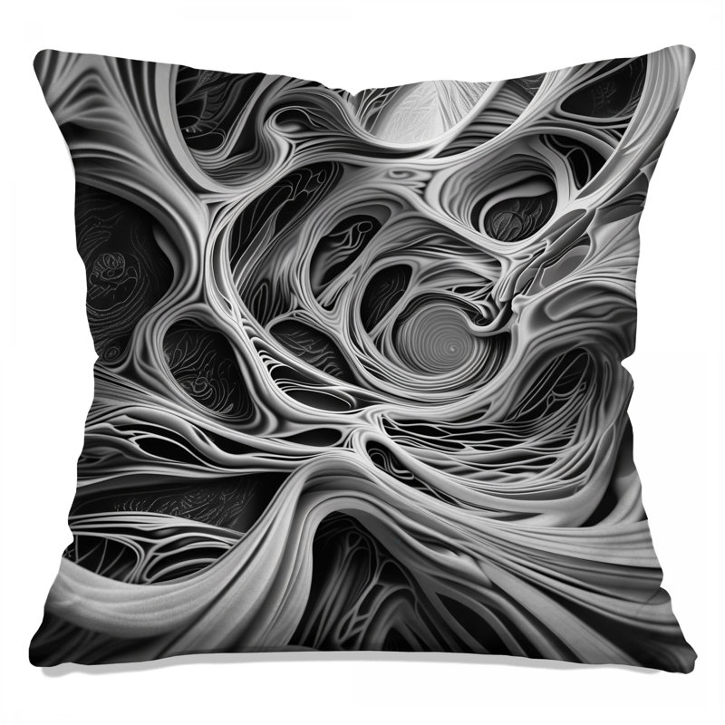Coussins Intricate Abstract Swirls, 14 x 14 pouces