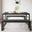 Ezzah Dining Set, Dining Table with Benches-746919456-746919459-680411272