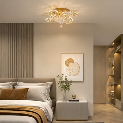 4 - Light Crystal LED Chandelier