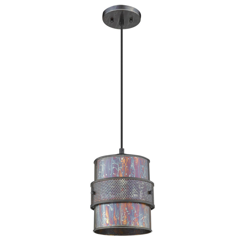 Luminaire suspendu cylindrique simple à 1 lumière Andelo
