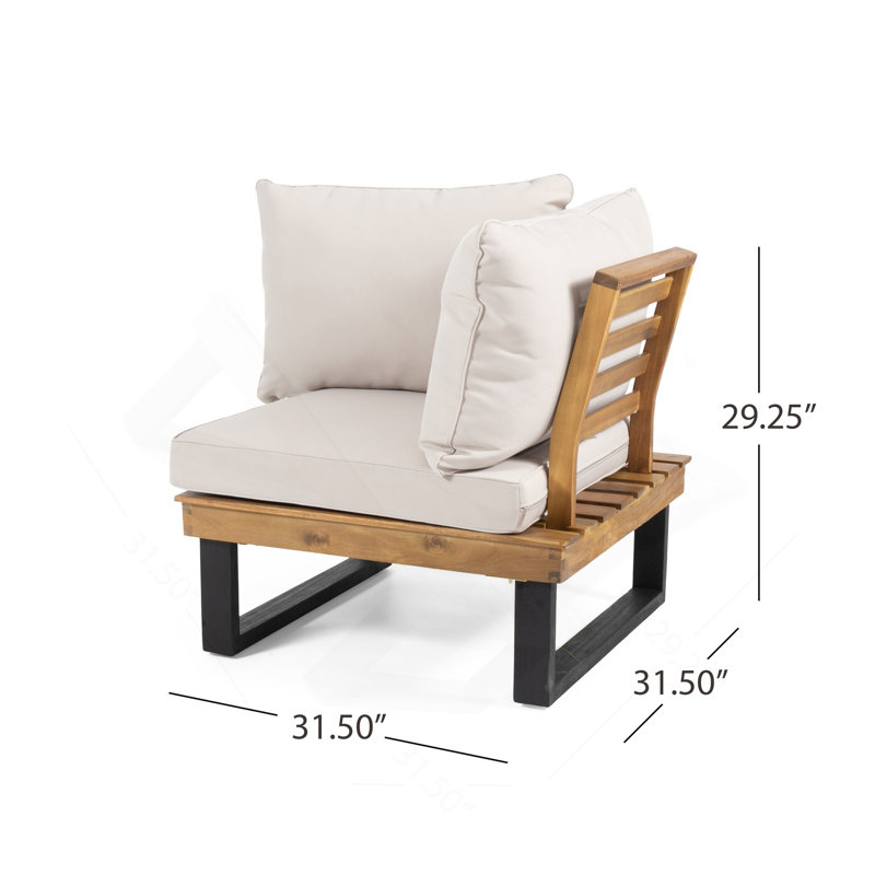 ENSEMBLE DE CANAPÉ 4 PIÈCES, BEIGE