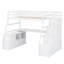 Lit mezzanine avec tiroirs, tablettes et bureau-482852493